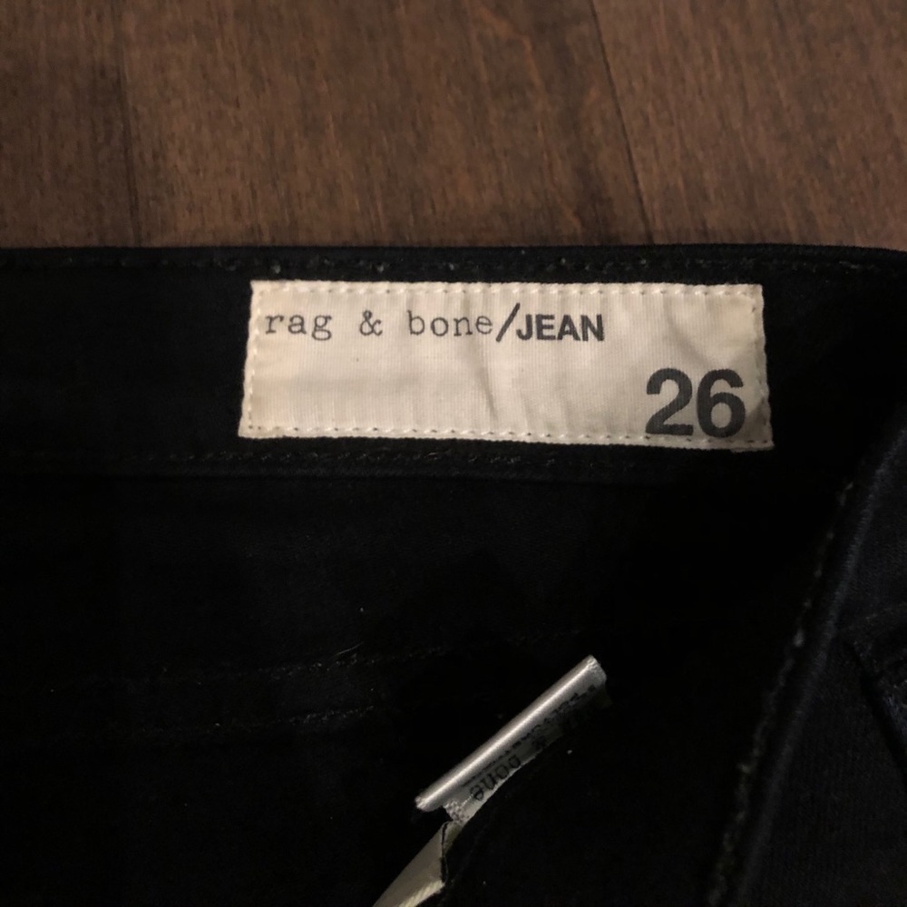Rag & Bone Skinny Knee Ripped Jeans